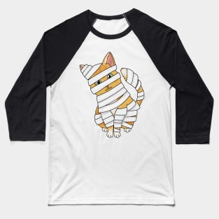 Cat Mummy (fluffy orange cat) Baseball T-Shirt